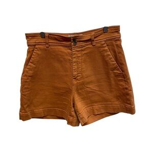 Everlane women’s orange high waist denim shorts size 8 casual